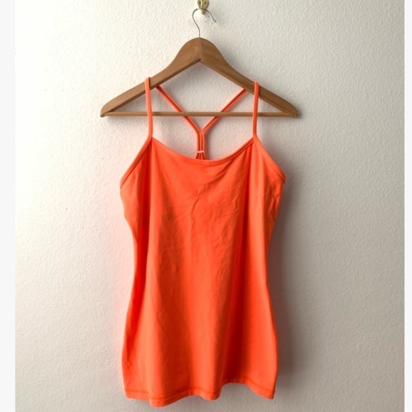 lululemon athletica Tops - Lululemon Orange Yoga Tank Top